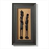 African Figurines Shadowbox - Style 36595