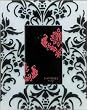 White GLASS with black felt pattern by Sixtrees - 4x6