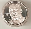 Highland Mint NFL Football Collectible Coin Silver: Barry Sanders - Detroit Lions - Hall of Fame