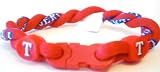Texas Rangers Titanium Twist Bracelet 8 inch