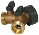 Camco 20123 RV Water Connector Brass Y Valve