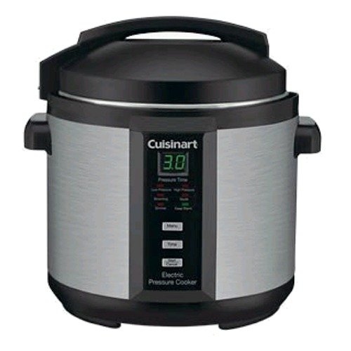 Cuisinart Electric Pressure Cooker 6-Quart , Brushed Stainless and Matte Blac