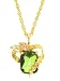 Classy! 10k Yellow-gold Black Hills Gold 10x8mm (August-birthstone) Peridot Pendant-necklace