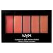 NYX Lip Gloss Palette, The Perfect Everyday Colors, 0.26 Ounce