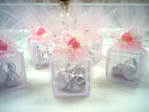 BABY SHOWER PINK BABY BLOCKS - FAVOR BABY SHOWER - GIRL - PINK