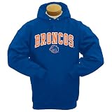 Boise State Broncos Mascot One Hooded Sweatshirt (Royal Blue, X-Large)