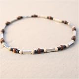 Urban Boundaries - Urban Boundaries Square Metal & Wood Ball Necklace (18", Metal Closure)