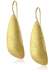Anuja Tolia 925 Sterling Silver with 22k Gold Plating Diagonal Leaf Earrings