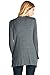 12 Ami Basic Long Sleeve Open Front Pocket Cardigan (S-2X) - Made in USA