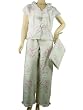 French Shabby Soft Roses Designer Luxury Pajamas with Travel Pouch ~ 2 sizes