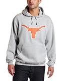 NCAA Men's Texas Longhorns Conquest Long Sleeve Hooded Fleece Pullover (Steel Heather, X-Large)