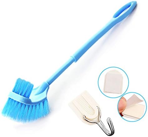 Eco Toilet Brush | Amazing Toilet Bowl Brush With Under The Rim Brush Fiber Extension | Pure Clean in 1 Motion | Deep Cleaning System | Hygiene Ensured and Anti-Slip Grip Design | Light Blue | 505