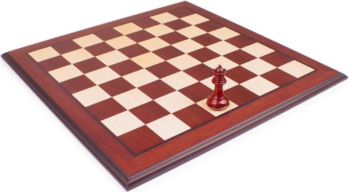 Bud Rosewood & Maple Chess Board with Molded Edge - 2