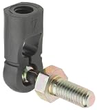 Slip-On Ball Joint, Steel w/ Delrin 10-32 Thread x 7/8 O/A Length x 7/16 Shank Length
