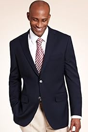Performance 2 Button Blazer with Wool