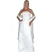 Strapless Ivory Beaded Evening Dress in Satin - Bridal, Wedding, Party, Formal Gown by Sean Collection (360)