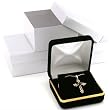 3 Black Velvet Necklace Pendant Gift Boxes With Brass Trim