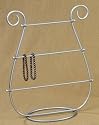 Silver JEWELRY harp BRACELET RACK stand HOLDER gift NEW