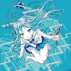 MARS SIXTEEN 電波女と青春男Tシャツ