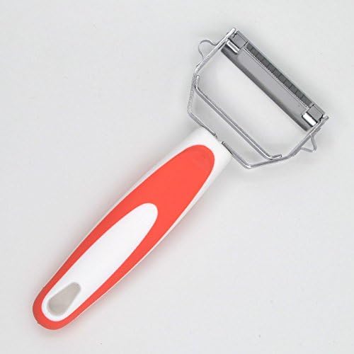 Julienne Peeler- Stainless Steel with Plastic Handle - Tool for Vegetable Potato Carrot Apple Pear and Other Fruits &amp; Vegetables - Easy Pell Remover