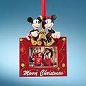 Disney 2009 Minnie and Mickey Mouse Holiday Frame Ornament