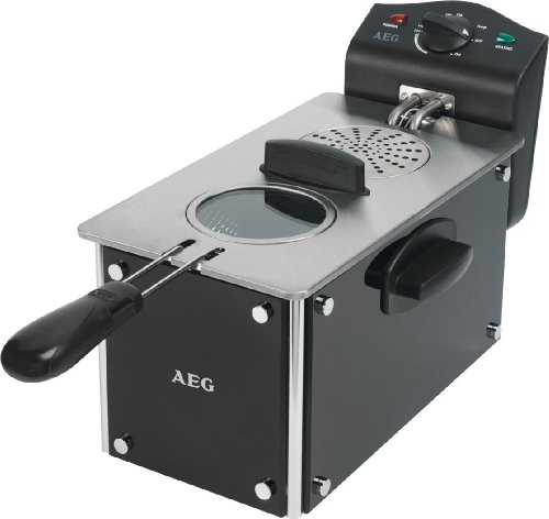 AEG FR 5554 Glas-Kaltzone-Fritteuse, sw-inox
