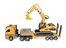 Bruder Mercedes-Benz Actors Low Loader Truck with CAT Excavator  Combo