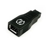 FireWire 400 to 800 Adapter by Neet® - 6 pin (female) port to 9 pin (male) FW 800 Connector ** Ultra Compact **