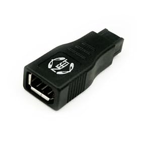 FireWire 400 to 800 Adapter by Neet� - 6 pin (female) port to 9 pin (male) FW 800 Connector ** Ultra Compact **