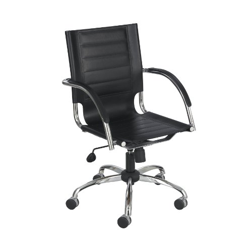 Safco Flaunt Managers Chair Black Leather