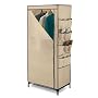 Honey-Can-Do WRD-01270 27-Inch Wide Storage Closet with 9-Side Storage and Shoe Bins, Tan