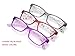 SOOLALA 3 Pairs of Patterned Readers Ladies' Quality Spring Hinge Reading Glasses with Pouch, 4.0x