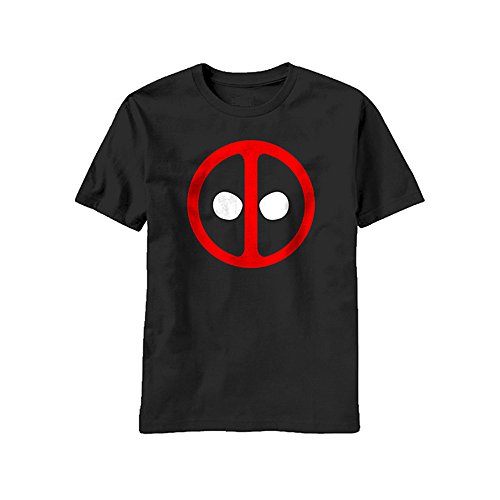 Marvel Deadpool Men s Icon T-Shirt, Black, X-Large