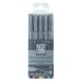 Office Products : Millennium 5-pc. Pen Set - Black (.05 Tip)