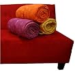 Soft cotton throw full / queen coverlet -raspberry purple color, Asian Ten Thousand Buddha Collection quilt