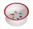 Suction Bowl Baby Cie Transportation: Les Transports RED Melamine Colorful melamine dinnerware with wording