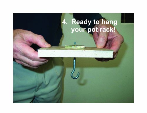 Enclume MPU-13 RACK IT UP Utensil Bar Pot Rack, with 8 Hooks