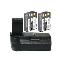 Opteka Battery Pack Grip / Vertical Shutter Release for Canon EOS Digital Rebel XTi & Rebel XT with 2 NB-2LH Batteries (3600 mAh Total)
