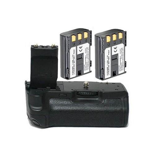 Opteka Battery Pack Grip / Vertical Shutter Release for Canon EOS Digital Rebel XTi & Rebel XT with 2 NB-2LH Batteries (1800 mAh Total)