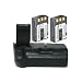 Opteka Battery Pack Grip / Vertical Shutter Release for Canon EOS Digital Rebel XTi & Rebel XT with 2 NB-2LH Batteries (3600 mAh Total)