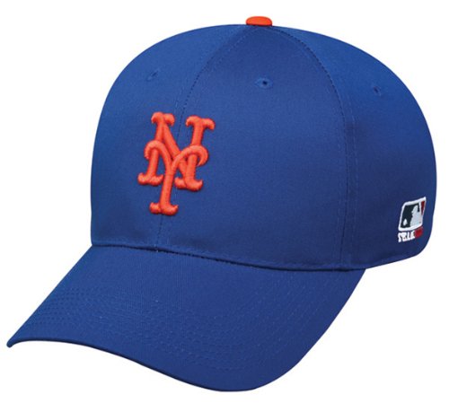 New York Mets (Home - Royal Blue) ADULT Adjustable Hat MLB Officially Licensed Major League Baseball Replica Ball Cap