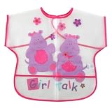 Large Coverall Bib with Pocket - Girl Talk