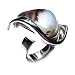 Dendritic Agate and Sterling Silver Designer Ring Size 7 Dendritic Agate and Sterling Silver Designer Ring Size 7