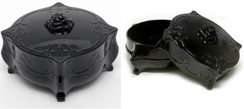 Anna Sui Style Queen Beauty Box Korean Vintage Rose Pattern Jewelry / Earrings / Rings Storage Case Box.