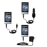 Deluxe Kit for the Mio Technology P560 includes a USB cable with Car and Wall Charger - Gomadic Brand w/ TipExchange Technology