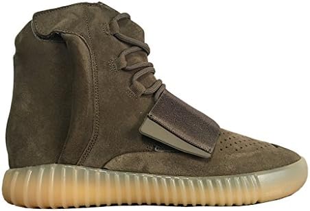 Mens Boost High-Top Glow Grey/Black/Brown Suede Fashion Sneakers