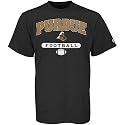 Russell Purdue Boilermakers Black Football T-shirt
