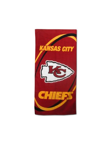 Kansas City Chiefs Fiber Reactive Pool/Beach/Bath Towel (Team Color)