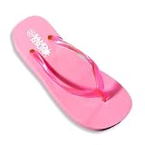 41OBjQ89R8L. SL160  Sand N Sun   Ladies Wedge Flip Flop, Pink