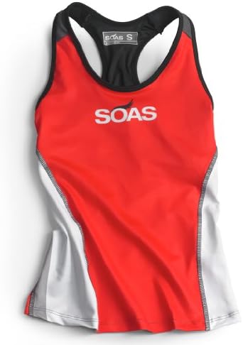 Soas Women's Triathlon Top - Red Houndstooth